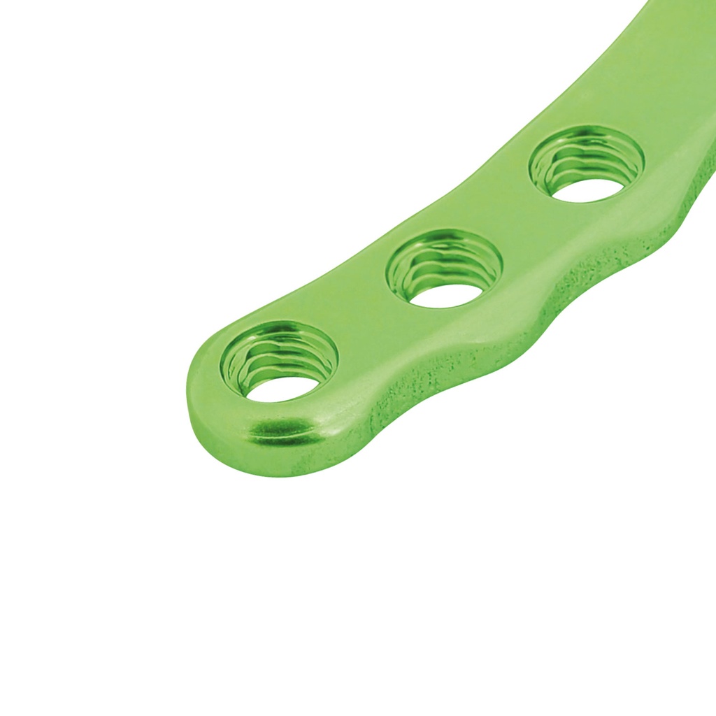 EickLoxx Small Contour 2.2, C plade, 5 huller, system 1,7 2,3 mm, grøn, 6 x 30 mm2